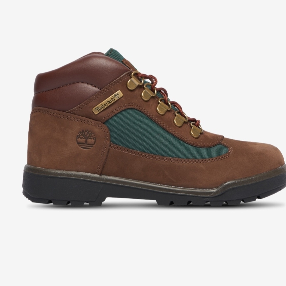 Timberland Brown and Green Hiking Boots